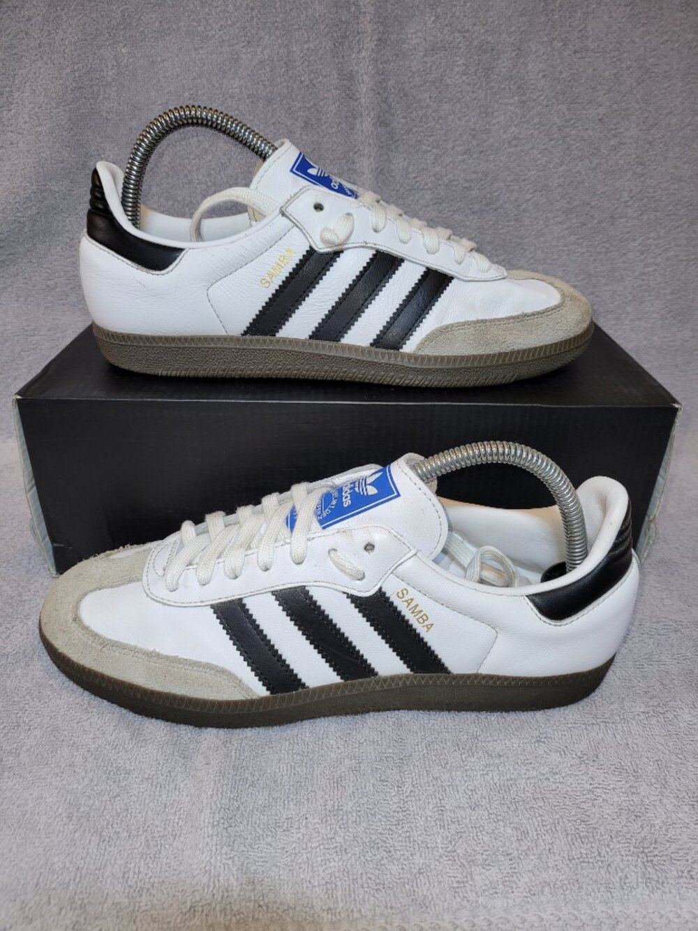 Adidas SAMBA Originals Women's Size 8 OG Sneakers White/Black/Brown Gum IG9030